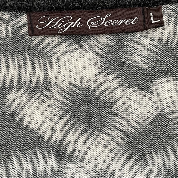 High Secret Dress Long Sleeve Multi-pattern Sz L - Picture 2 of 11